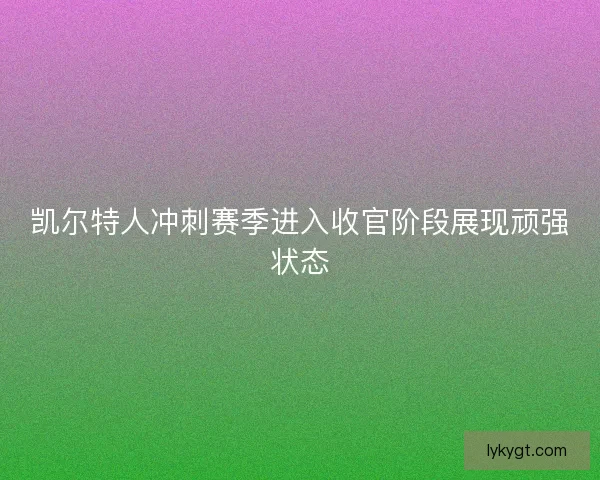 凯尔特人冲刺赛季进入收官阶段展现顽强状态